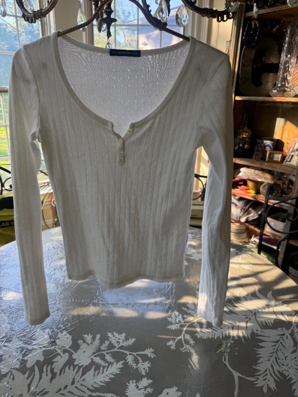 Brandy Melville ribbed top OSFM